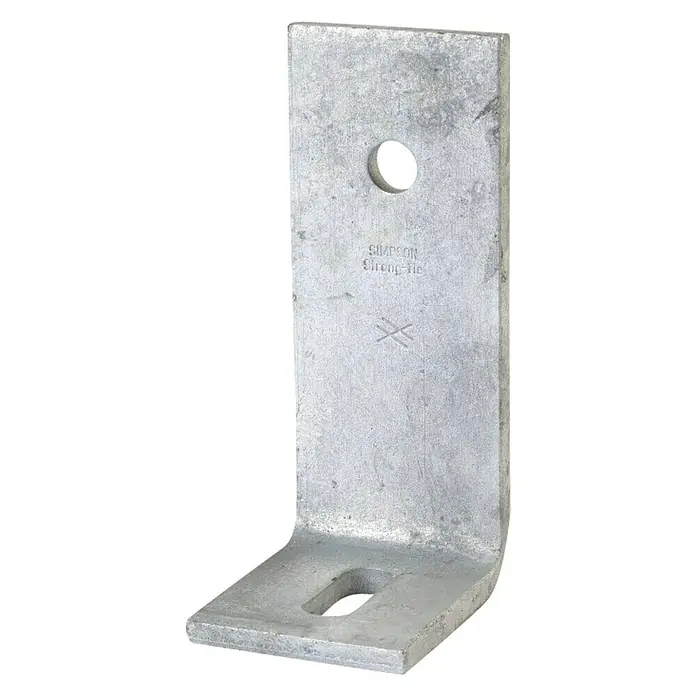 Simpson Strong-Tie Winkelverbinder ABL - L x B x H: 60 x 75 x 150 mm, Verzinkt, Ungleichschenklig - Vorderansicht