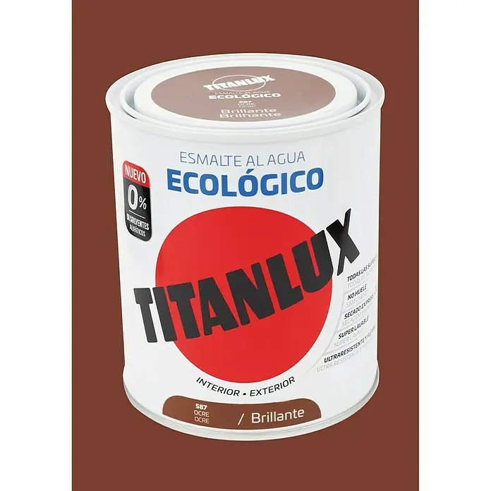 Titanlux Esmalte de color Eco - Ocre, 750 ml, Brillante