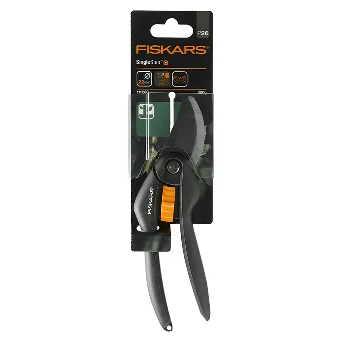 Fiskars Snoeischaar SingleStep P26 - Bypass, Max. takdikte: 22 mm, Ergonomisch