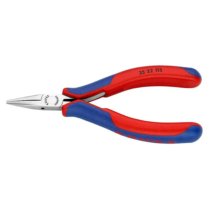 Knipex Telefonzange - Länge: 115 mm, Backenform: Flach-rund, Material Griff: Mehrkomponenten-Hülle - Ansicht von oben