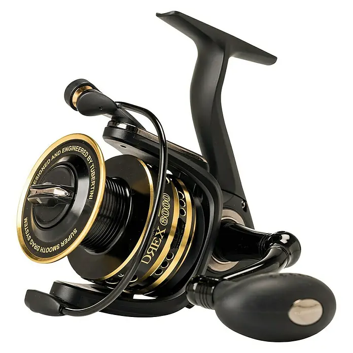 Tubertini Carrete de pesca Drex 4000 - Capacidad de línea: 200 m/0,285 mm