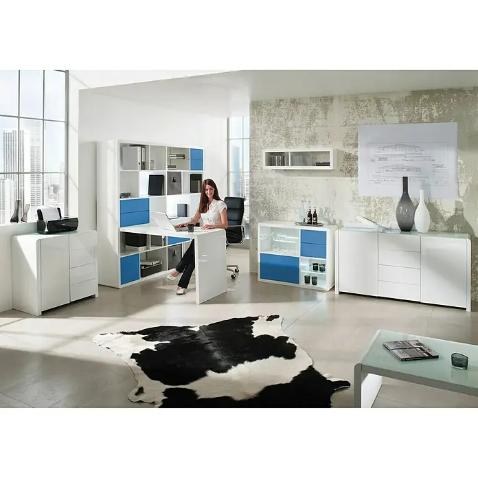Phönix Atlanta Container - L x B x H: 38 x 34 x 34 cm, Blau - Stimmungsaufnahme