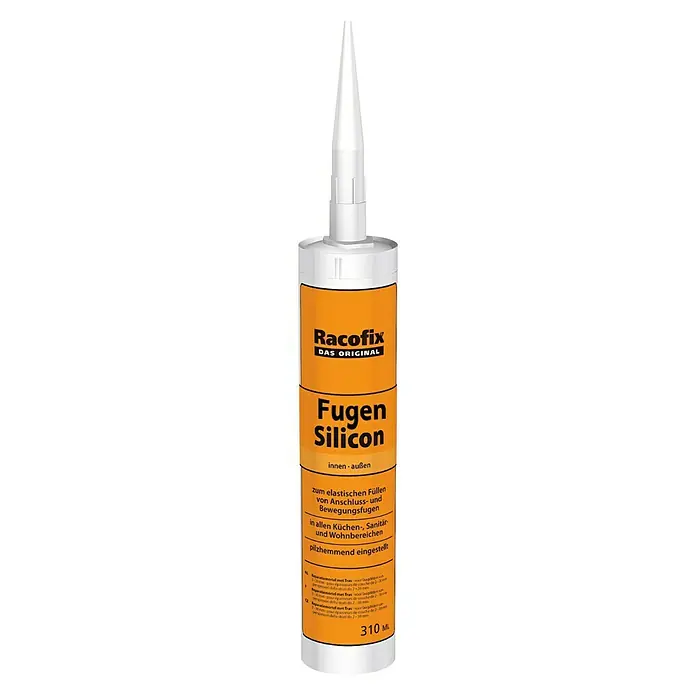 Racofix Fugen-Silikon - Schwarz, 310 ml - Vorderansicht