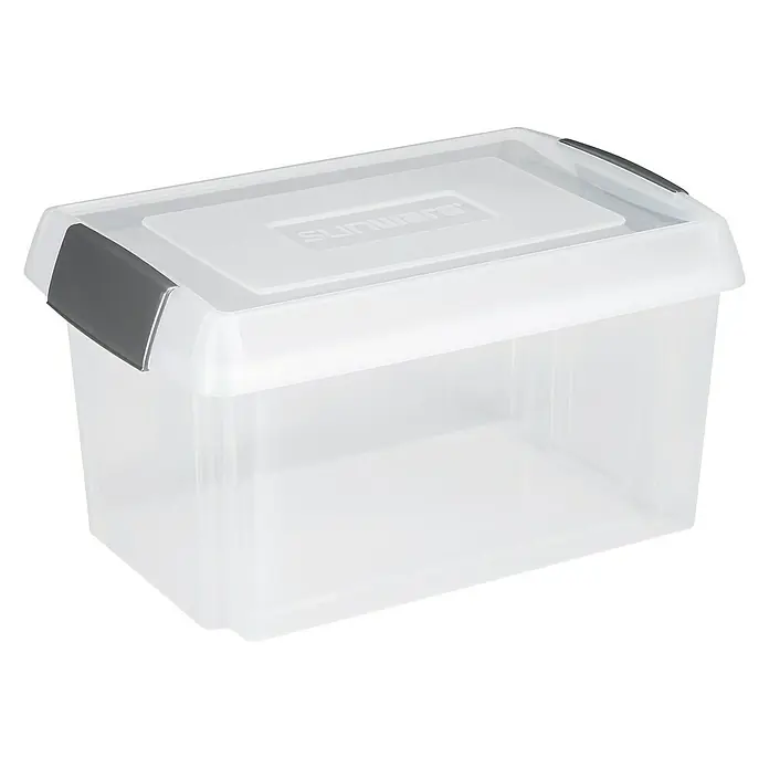 Sunware Aufbewahrungsbox Nesta - L x B x H: 61,5 x 40,5 x 33 cm, Kunststoff, Transparent - Linke Seitenansicht