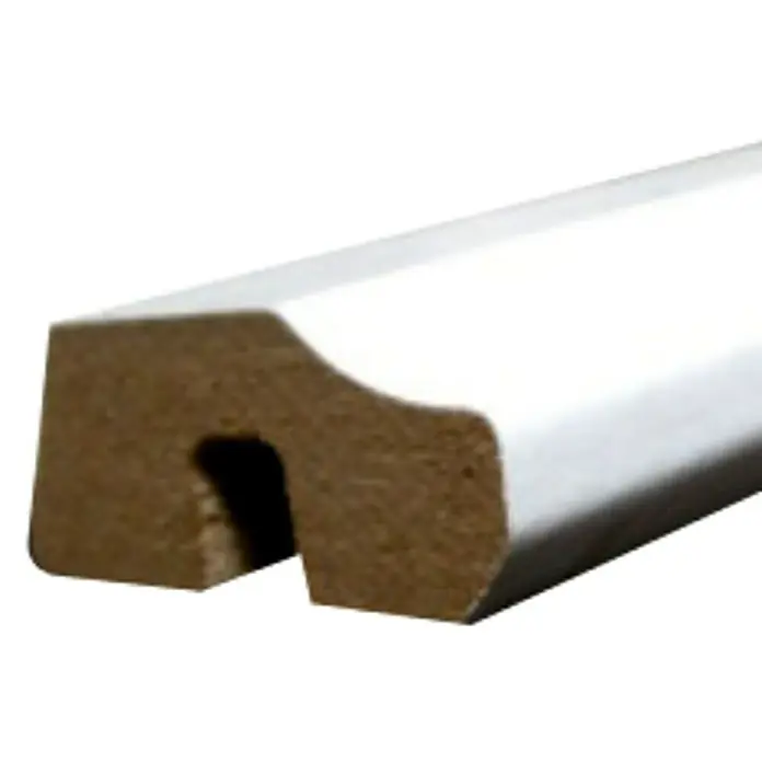 Amco Deckenabschlussleiste - Weiß, L x B x H: 2,4 m x 17 mm x 36 mm, Foliert