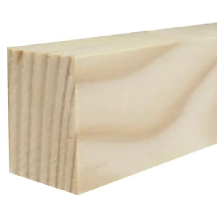 Amco Rechteckleiste - L x B x H: 2 m x 29 mm x 40 mm, Fichte/Kiefer, Unbehandelt