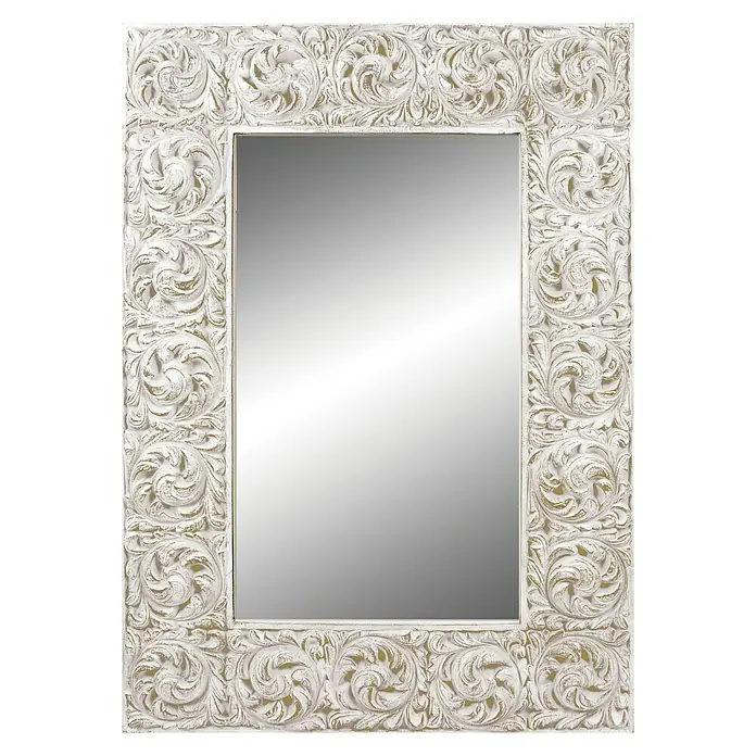 Espejo Bécquer - 98 x 137 cm, Blanco/Plateado