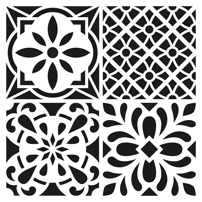 Plantilla decorativa Stencil - Tiles 1, 30 x 30 cm, Plástico