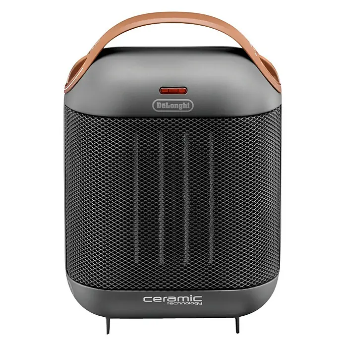De'Longhi Calefactor cerámico Capsule - 1.800 W, Gris oscuro, L x An x Al: 13,7 x 19,2 x 27 cm