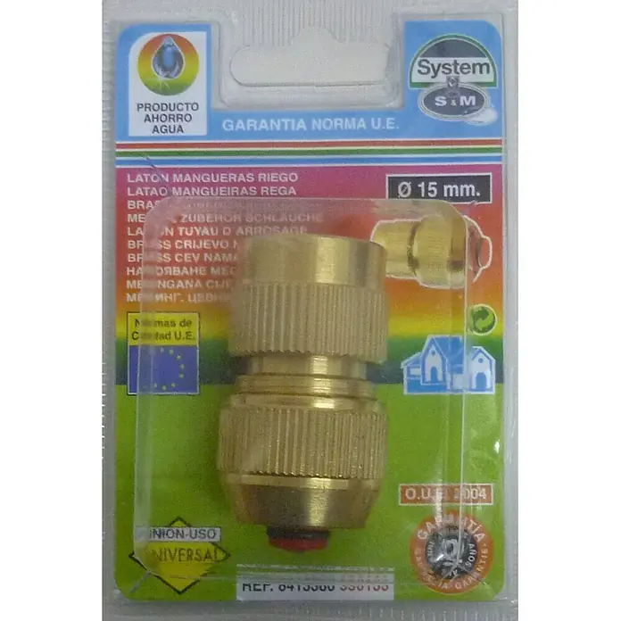Acoplamiento de manguera automático Aquastop - 15 mm