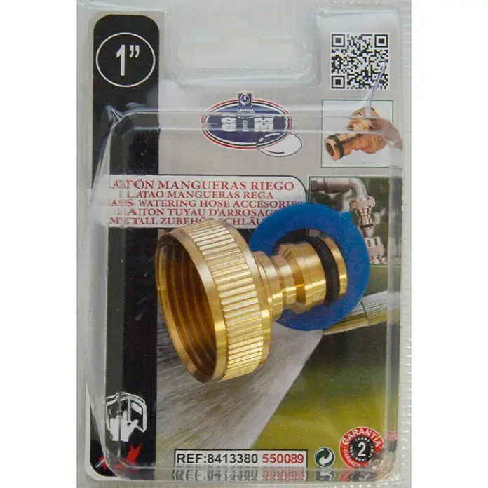 Adaptador para grifo hembra - 1″, Latón