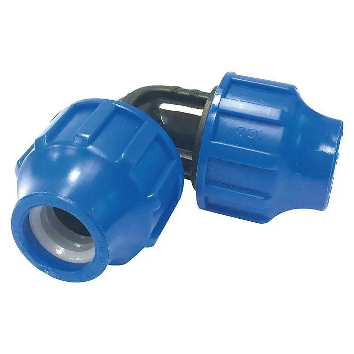 Codo montaje rápido - Diámetro: 20 mm, 1 ud., Polietileno