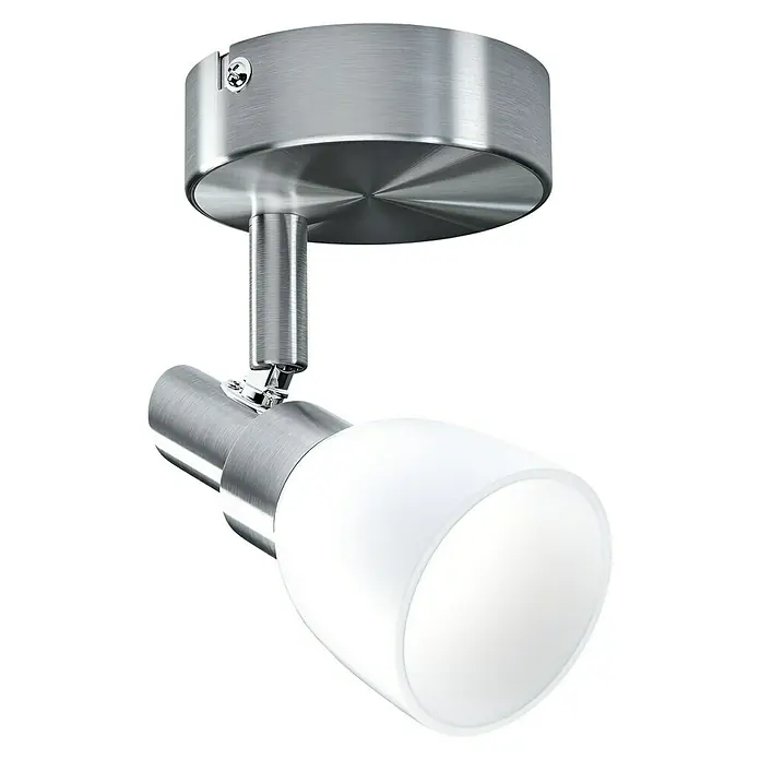 Ledvance Regleta LED - 2 W, L x An x Al: 8 x 8 x 14,2 cm, Blanco/Plateado, Blanco cálido - Vista de perfil izquierdo