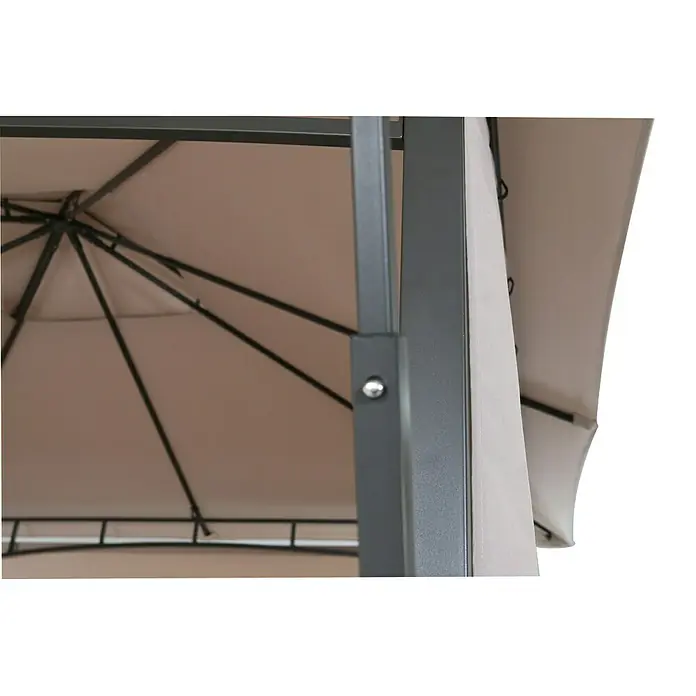 Sunfun Carpa con laterales Barcelona - L x An: 300 x 300 cm, Color del techo: Claro