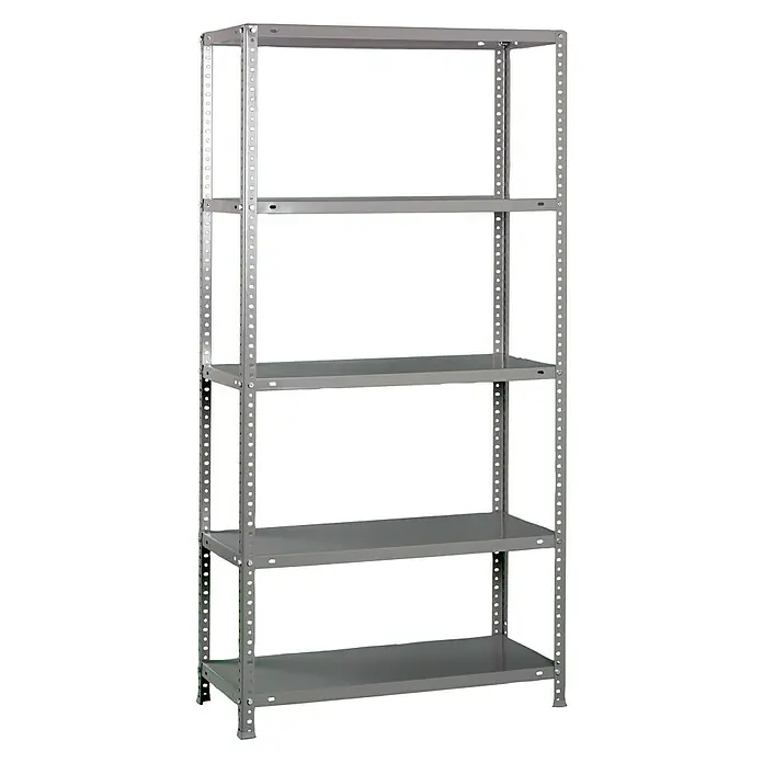 Simonrack Simonclassic Estantería metálica 5/400 - L x An x Al: 40 x 90 x 180 cm, Capacidad de carga: 75 kg/balda, Número de baldas: 5 ud., Atornillado, Plateado