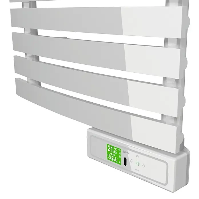 Rointe Radiador toallero eléctrico Delta - An x Al: 50 x 84,3 cm, 300 W, Blanco, Display LC