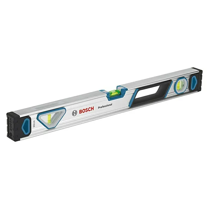 Bosch Professional Nivel de burbuja 60 - 60 cm, Número de niveles de burbuja: 3 ud. - Vista de perfil izquierdo