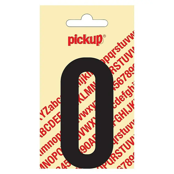 Pickup Naljepnica - Motiv: O, Crne boje, Visina: 90 mm