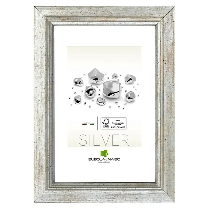 Bilderrahmen Marisa 6280 - Silber, 50 x 60 cm, Holz - Vorderansicht