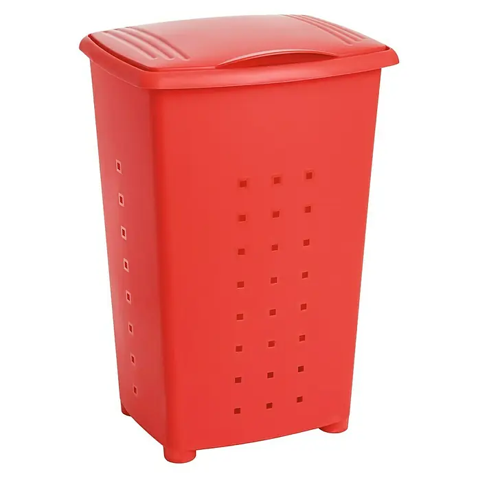 Tatay Cubo para la ropa Millenium - 60 l, Rojo, Plástico