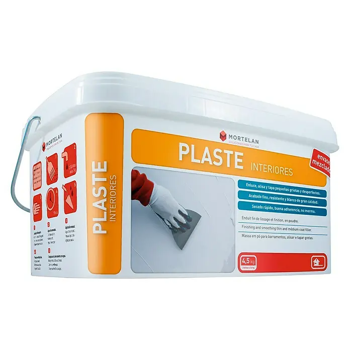 Gecol Masilla Plaste interiores Mortelan - 4,5 kg