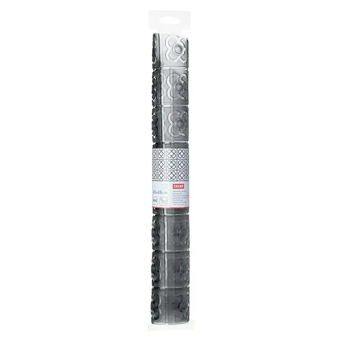 Tatay Alfombra antideslizante para ducha angular BCN - 48 x 48 cm, PVC, Antracita