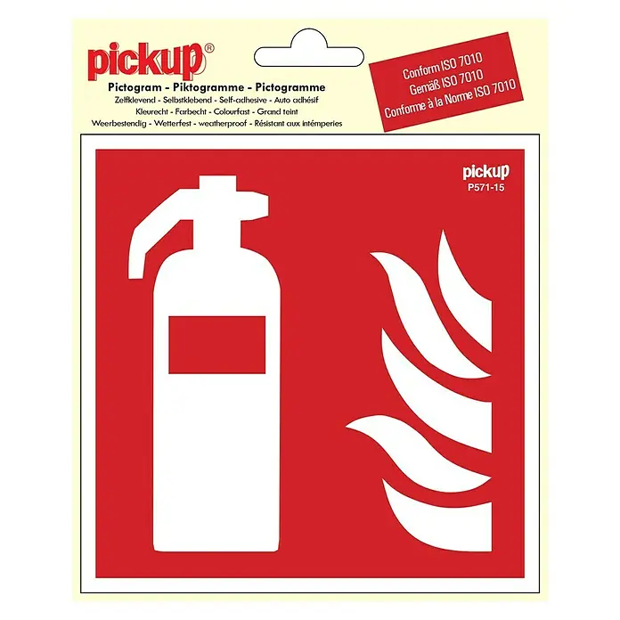Pickup Naljepnica - D x Š: 15 x 15 cm, Aparat za gašenje požara