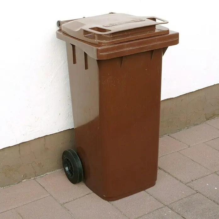 Floraworld Mülltonne mit Deckel Cargo - 120 l, Braun - Stimmungsaufnahme