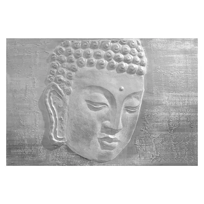 Cuadro Buda gris - Buda, An x Al: 120 x 80 cm