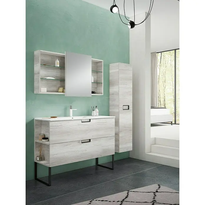 Mueble de lavabo Line - L x An x Al: 46 x 120 x 60 cm, Polar - Foto ambiente