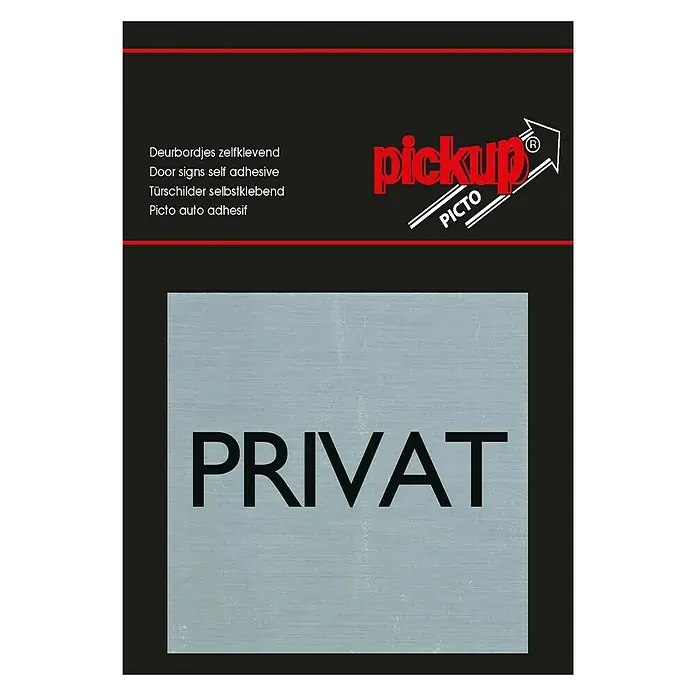 Pickup Aufkleber - Motiv: Private Nutzung, L x B: 80 x 80 mm