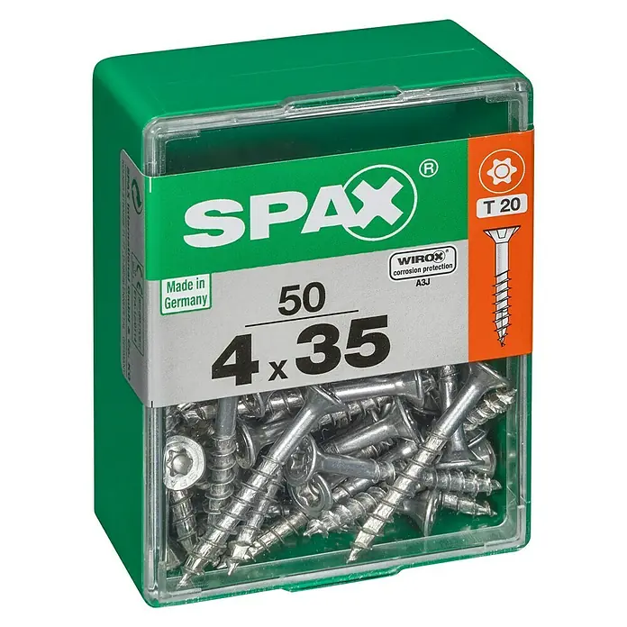 Spax Univerzalni vijak T-Star plus - Ø x D: 4 x 35 mm, Površina WIROX, T-Star plus, 50 kom - Pogled s lijeve strane