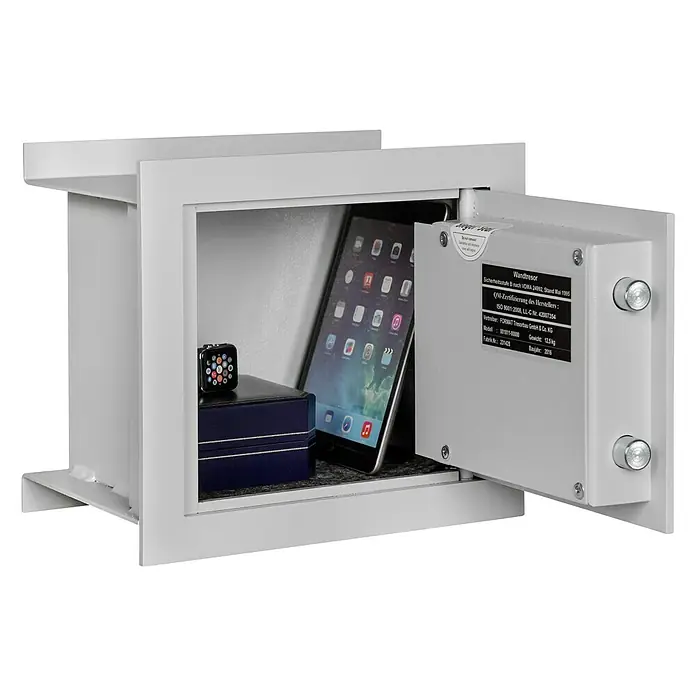 Format Wandtresor WB 2 - Doppelbart-Hochsicherheitsschloss, L x B x H: 200 x 300 x 266 mm - Detailaufnahme