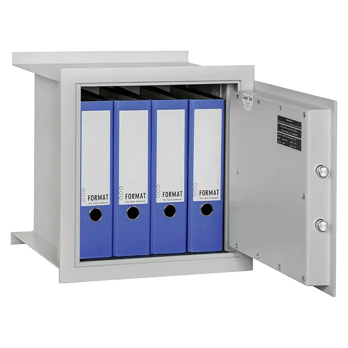 Format Wandtresor WB 4 - Doppelbart-Hochsicherheitsschloss, L x B x H: 360 x 420 x 426 mm - Detailaufnahme