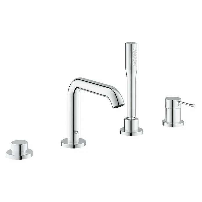 Grohe Essence Wannenrandarmatur - 4-Loch, Chrom, Glänzend - Vorderansicht