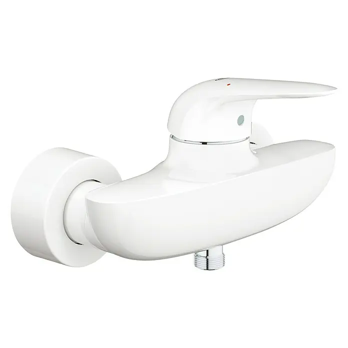 Grohe Eurostyle Solid Brausearmatur - Weiß, Glänzend - Vorderansicht