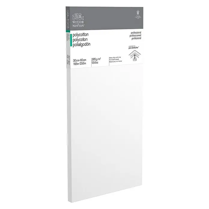 Winsor & Newton Slikarsko platno sa drvenim okvirom Professionell - 30 x 60 x 2,1 cm, mješavina pamuka, Trostruko grundirano - Pogled sprijeda