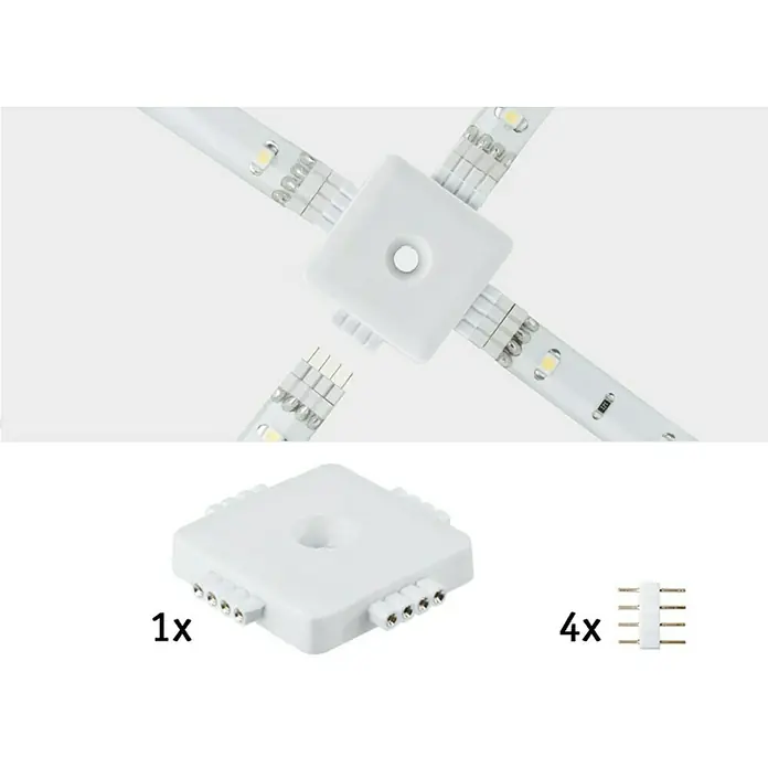 Paulmann Spojnik YourLED X-Connector - 33 x 33 x 7 mm, Plastika