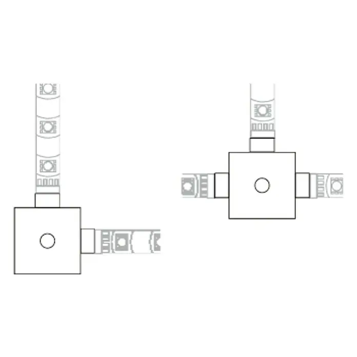 Paulmann Enchufe de conexión YourLED X-Connector - 33 x 33 x 7 mm, Plástico