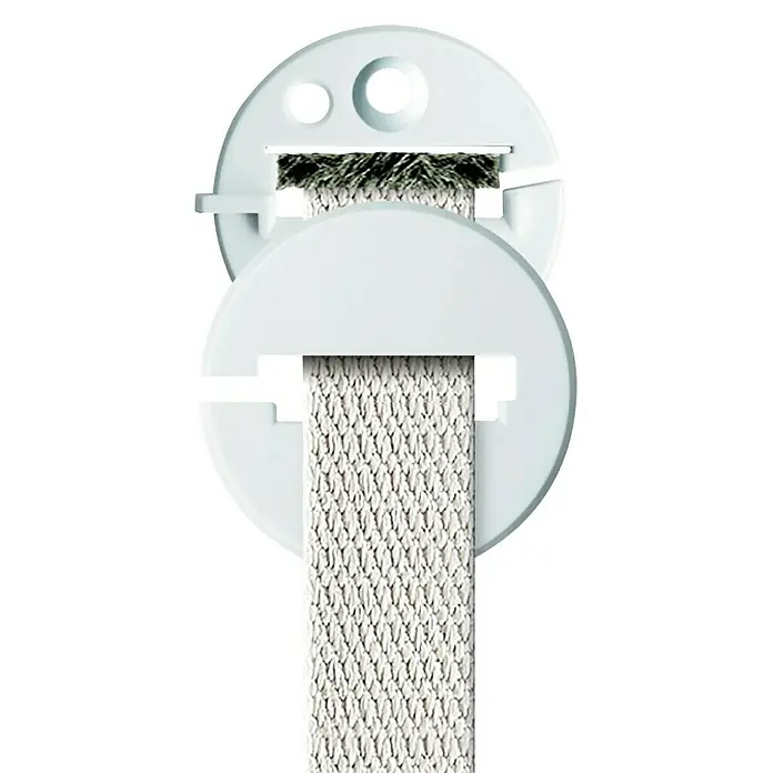 Schellenberg Duo Guía para correa de persiana - Apto para: Sistemas maxi/mini de persianas, Blanco