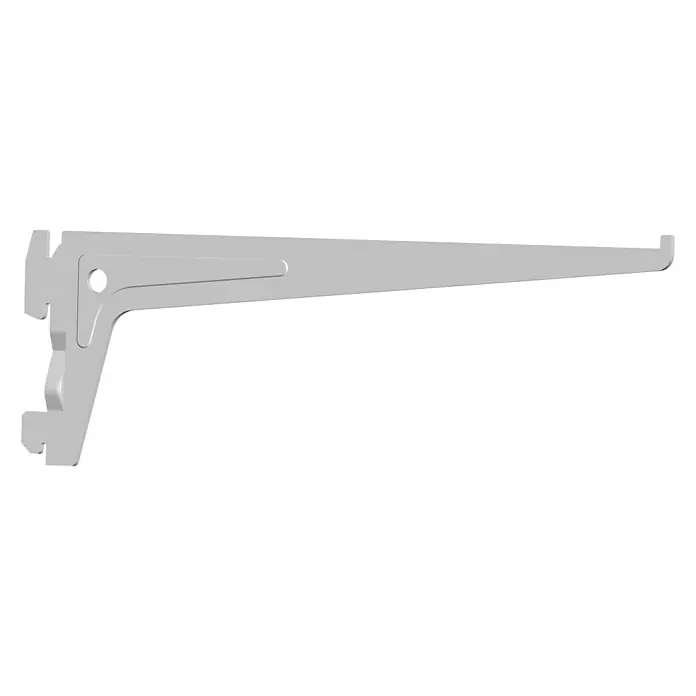 Element System Set nosača za policu S 50 - 25 cm, Bijele boje, Opteretivost: 60 kg, 10 kom - Pogled s lijeve strane