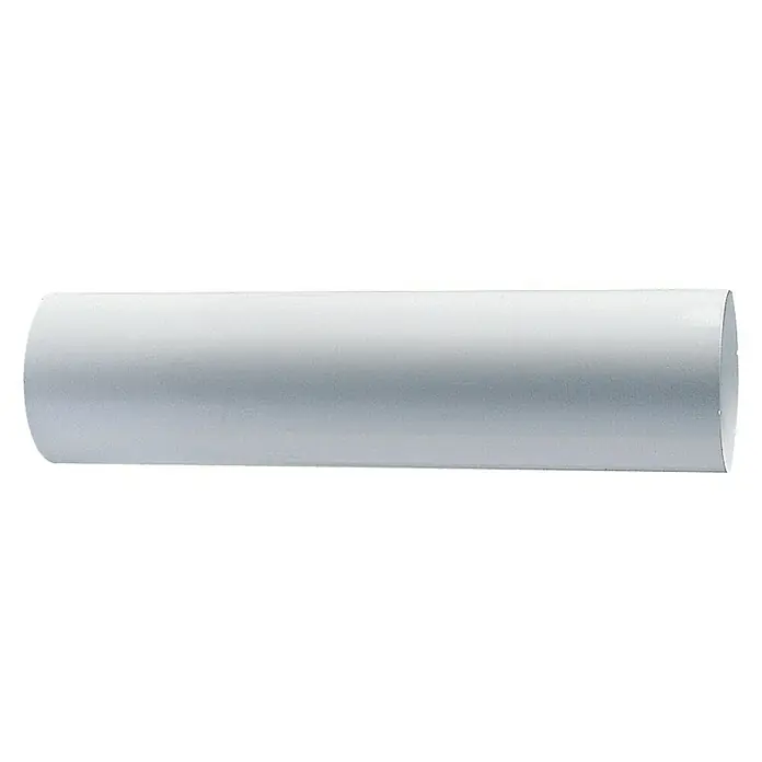 Tubo redondo de aluminio - Ø x L: 100 mm x 20 cm, Aluminio, Blanco