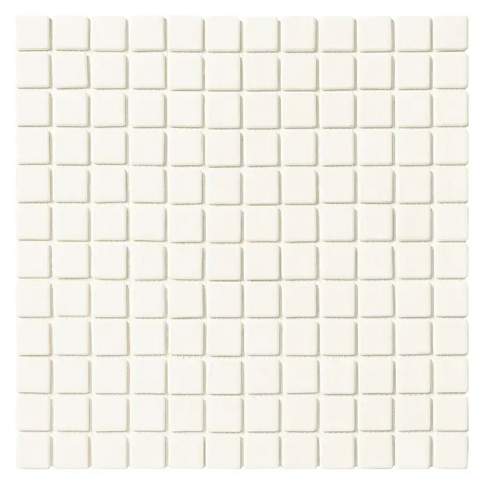 Palazzo Baldosa de mosaico Liso - 31,6 x 31,6 cm, Blanco