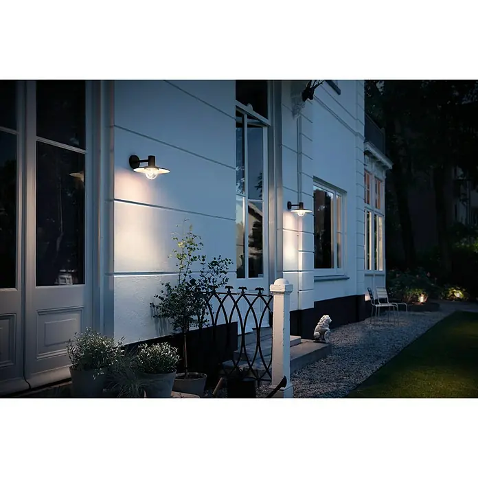 Philips Aplique exterior Skua - 42 W, 344 x 300 x 218 mm, Negro, IP44