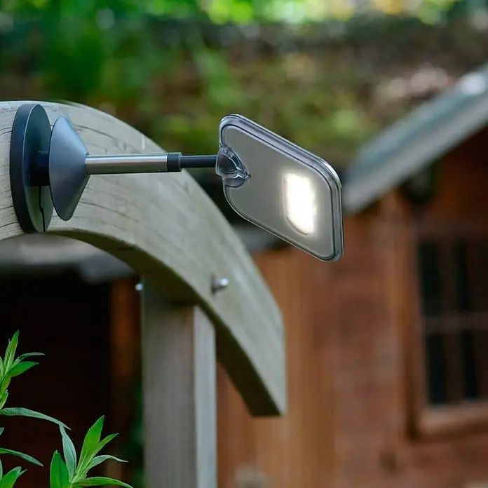 Lutec Aplique exterior LED solar Minis de Sun Connec - 1 W, Blanco neutro