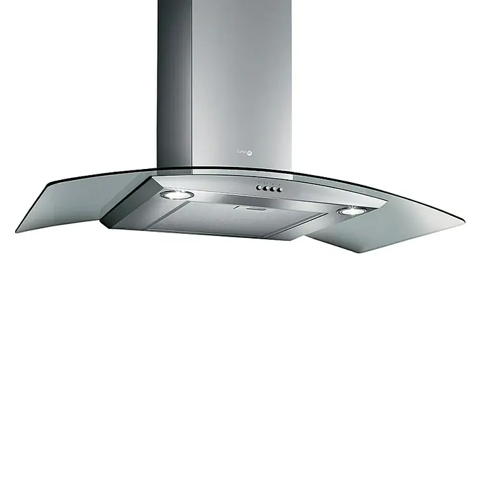 Turboair Campana de pared Pantheon - Ancho: 90 cm, Potencia de aire máx.: 336 m³/h, Acero inoxidable
