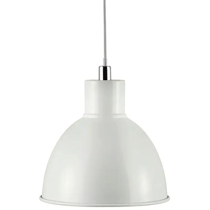 Nordlux Lámpara colgante redonda Pop - 60 W, Ø x Al: 21,5 x 23 cm, Blanco, E27