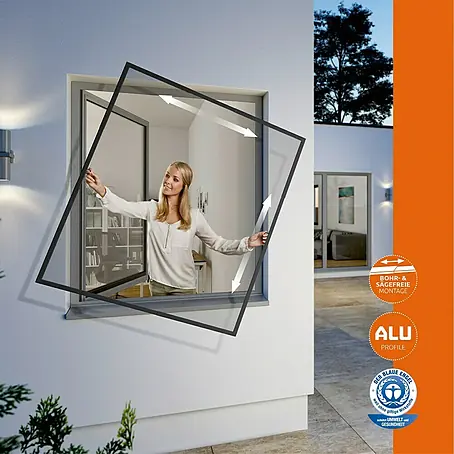 Windhager  Insektenschutz-Fensterrahmen Flexi Fit