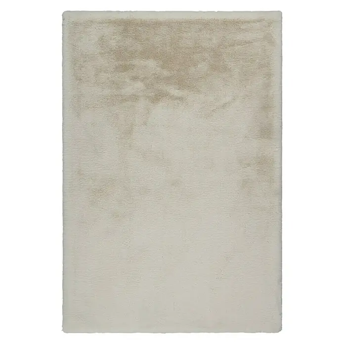 Tepih visokog flora Happy - Boja bjelokosti, 170 x 120 cm - Pogled sprijeda