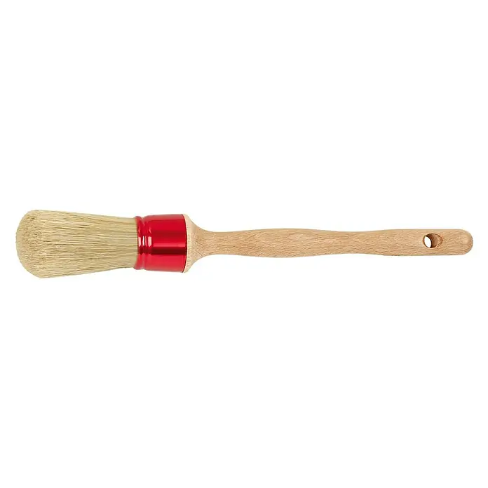 Brocha redonda Prensada Extra - Tamaño pincel: 08, Tipo de cerdas: Cerdas naturales, Madera
